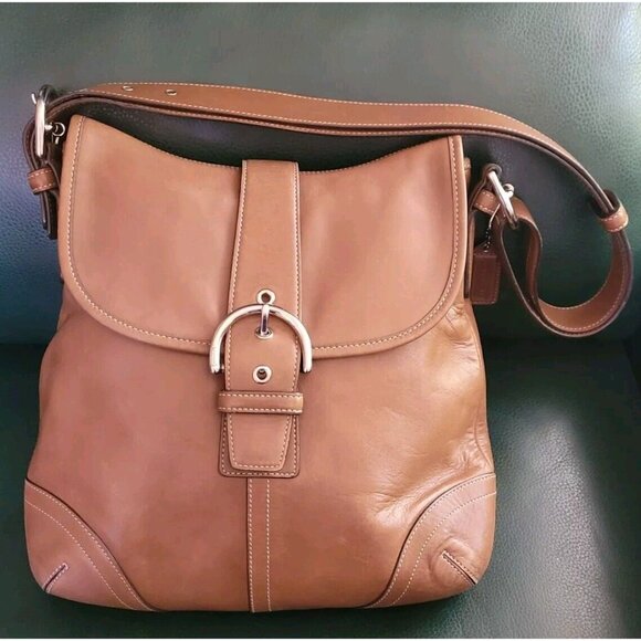 Vintage Coach G3s-9481 Brown Leather Crossbody/hobo Bag Bucket Shoulder Purse - Picture 10 of 11